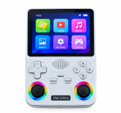 J36 Ultra Portable Retro Gaming Handheld Console with Dual Joysticks & Color Screen